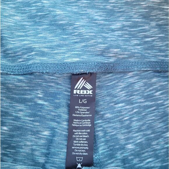 RBX 3/4 Length Heathered Leggings Large - Picture 5 of 6